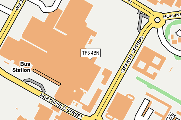 TF3 4BN map - OS OpenMap – Local (Ordnance Survey)