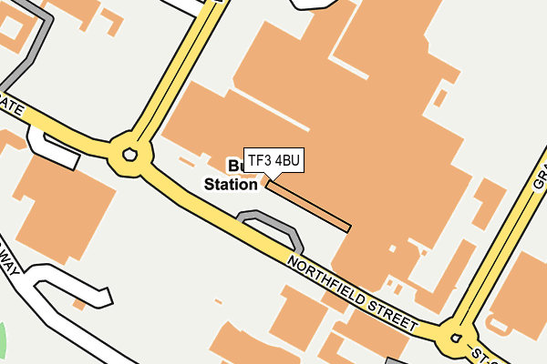 TF3 4BU map - OS OpenMap – Local (Ordnance Survey)