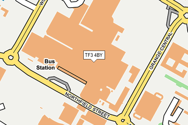 TF3 4BY map - OS OpenMap – Local (Ordnance Survey)