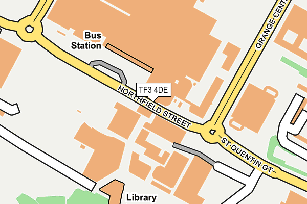 TF3 4DE map - OS OpenMap – Local (Ordnance Survey)