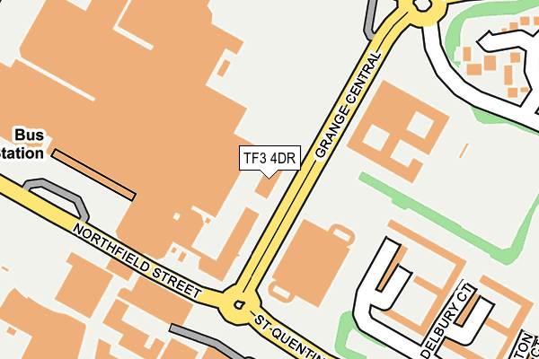 TF3 4DR map - OS OpenMap – Local (Ordnance Survey)