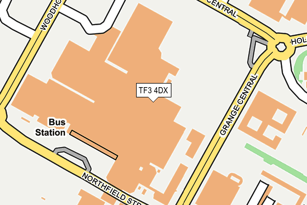 TF3 4DX map - OS OpenMap – Local (Ordnance Survey)