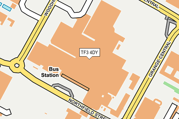 TF3 4DY map - OS OpenMap – Local (Ordnance Survey)