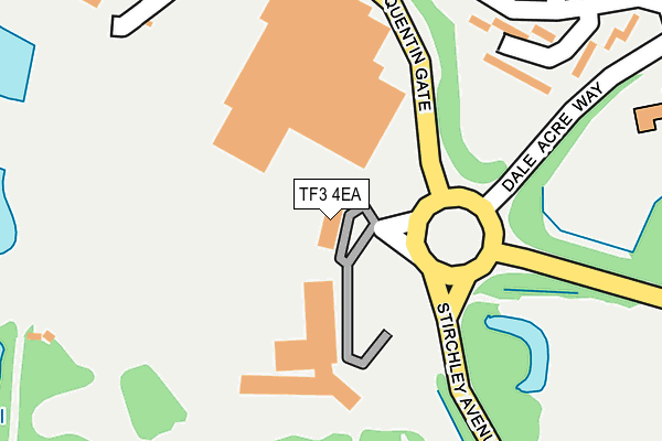 TF3 4EA map - OS OpenMap – Local (Ordnance Survey)