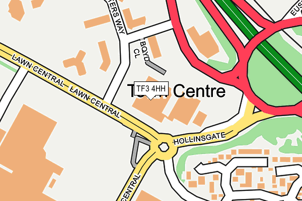 TF3 4HH map - OS OpenMap – Local (Ordnance Survey)