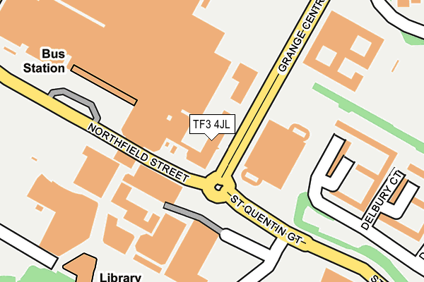 TF3 4JL map - OS OpenMap – Local (Ordnance Survey)