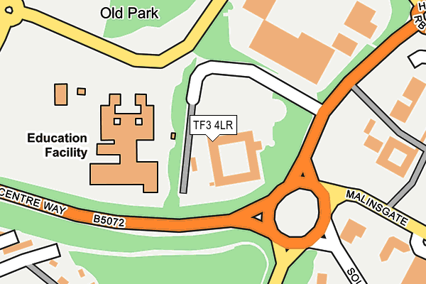TF3 4LR map - OS OpenMap – Local (Ordnance Survey)