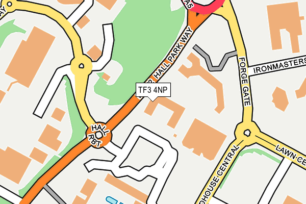 TF3 4NP map - OS OpenMap – Local (Ordnance Survey)