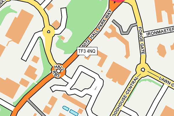 TF3 4NQ map - OS OpenMap – Local (Ordnance Survey)