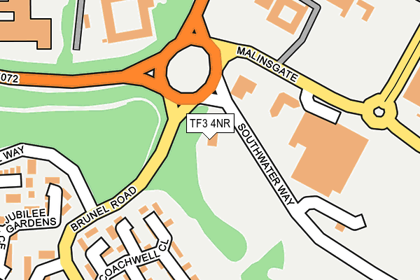 TF3 4NR map - OS OpenMap – Local (Ordnance Survey)