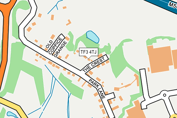 TF3 4TJ map - OS OpenMap – Local (Ordnance Survey)