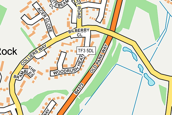 TF3 5DL map - OS OpenMap – Local (Ordnance Survey)