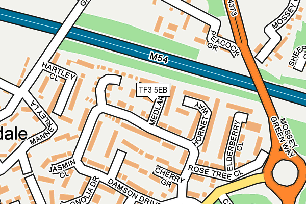 TF3 5EB map - OS OpenMap – Local (Ordnance Survey)