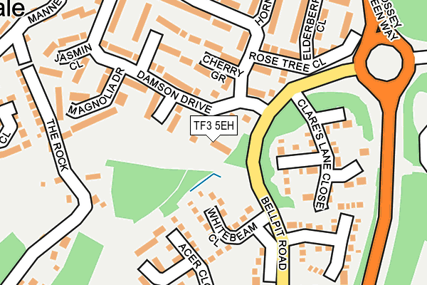 TF3 5EH map - OS OpenMap – Local (Ordnance Survey)