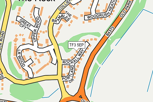 TF3 5EP map - OS OpenMap – Local (Ordnance Survey)