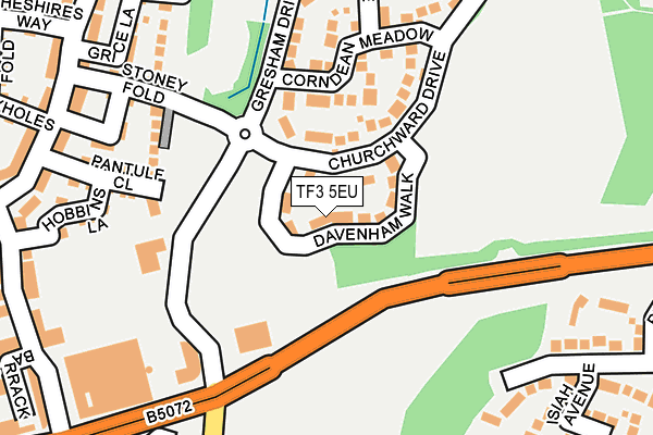 TF3 5EU map - OS OpenMap – Local (Ordnance Survey)