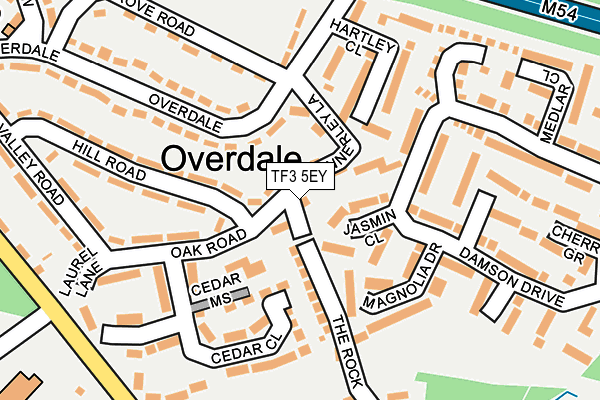 TF3 5EY map - OS OpenMap – Local (Ordnance Survey)