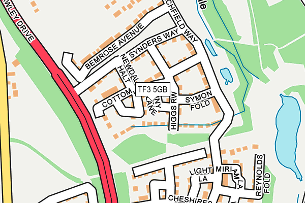 TF3 5GB map - OS OpenMap – Local (Ordnance Survey)