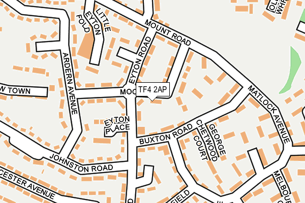 TF4 2AP map - OS OpenMap – Local (Ordnance Survey)