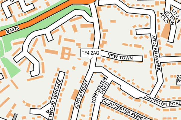 TF4 2AQ map - OS OpenMap – Local (Ordnance Survey)