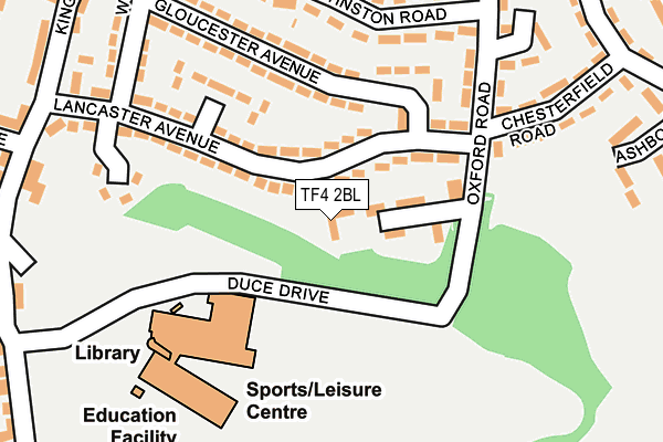 TF4 2BL map - OS OpenMap – Local (Ordnance Survey)
