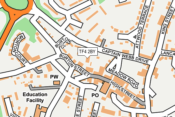 TF4 2BY map - OS OpenMap – Local (Ordnance Survey)