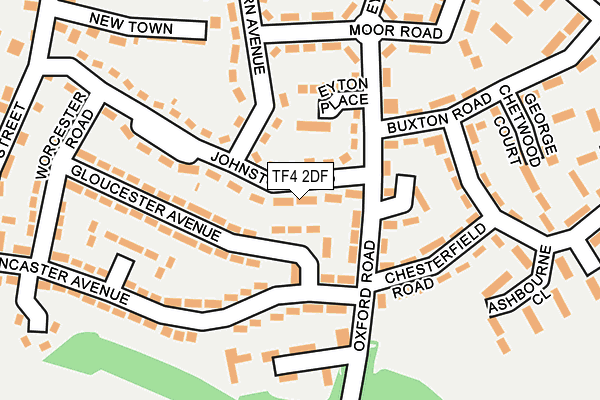 TF4 2DF map - OS OpenMap – Local (Ordnance Survey)