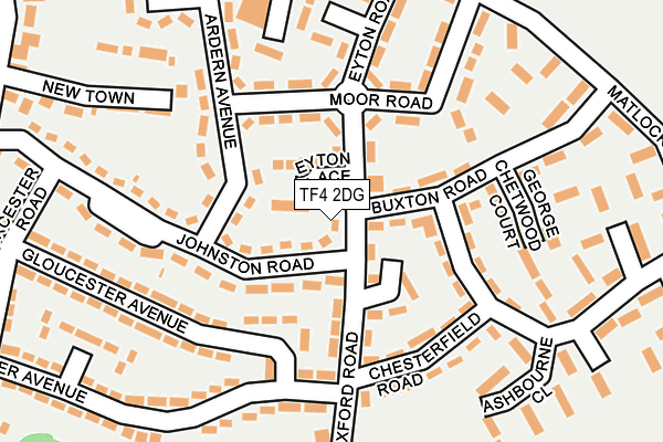 TF4 2DG map - OS OpenMap – Local (Ordnance Survey)