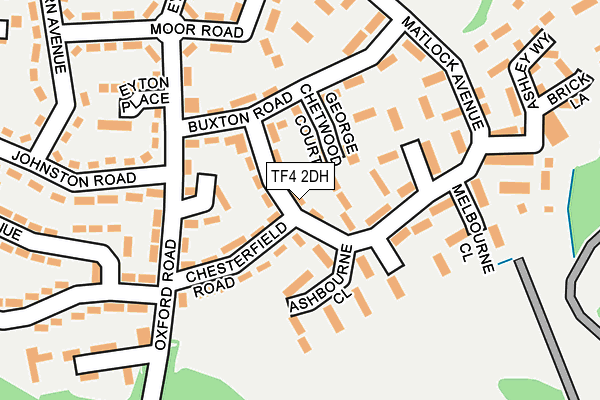 TF4 2DH map - OS OpenMap – Local (Ordnance Survey)