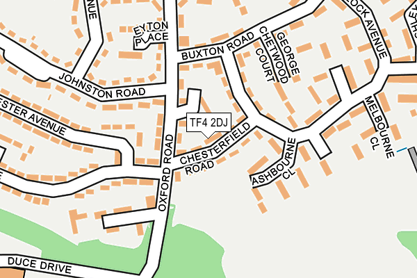 TF4 2DJ map - OS OpenMap – Local (Ordnance Survey)