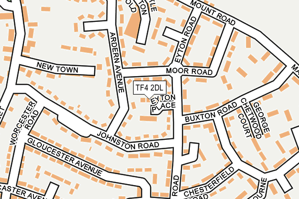 TF4 2DL map - OS OpenMap – Local (Ordnance Survey)