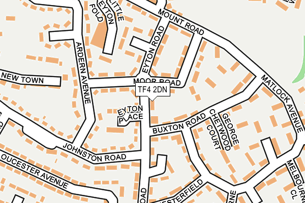 TF4 2DN map - OS OpenMap – Local (Ordnance Survey)