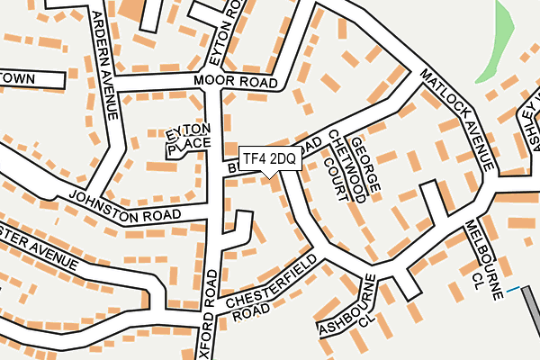 TF4 2DQ map - OS OpenMap – Local (Ordnance Survey)