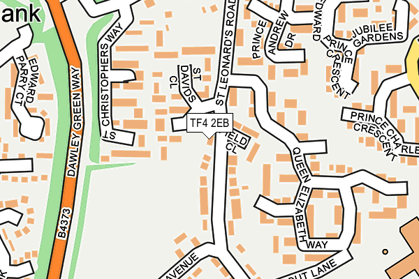 TF4 2EB map - OS OpenMap – Local (Ordnance Survey)