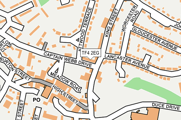 TF4 2EG map - OS OpenMap – Local (Ordnance Survey)