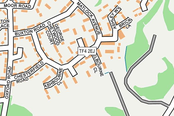 TF4 2EJ map - OS OpenMap – Local (Ordnance Survey)