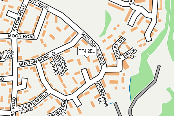 TF4 2EL map - OS OpenMap – Local (Ordnance Survey)