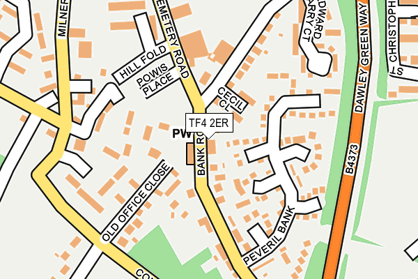 TF4 2ER map - OS OpenMap – Local (Ordnance Survey)