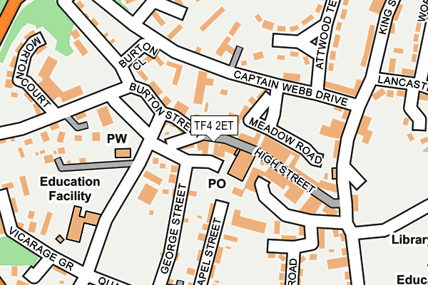 TF4 2ET map - OS OpenMap – Local (Ordnance Survey)