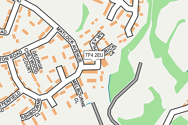 TF4 2EU map - OS OpenMap – Local (Ordnance Survey)