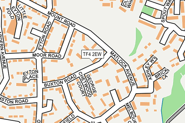 TF4 2EW map - OS OpenMap – Local (Ordnance Survey)
