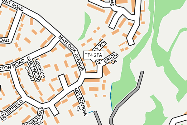 TF4 2FA map - OS OpenMap – Local (Ordnance Survey)