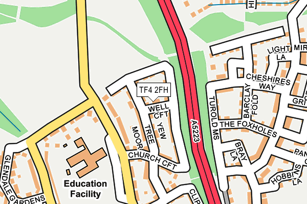 TF4 2FH map - OS OpenMap – Local (Ordnance Survey)