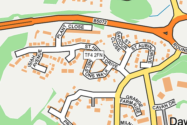 TF4 2FN map - OS OpenMap – Local (Ordnance Survey)