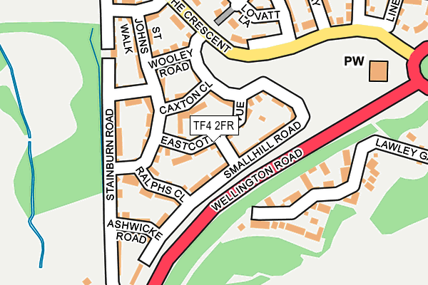 TF4 2FR map - OS OpenMap – Local (Ordnance Survey)