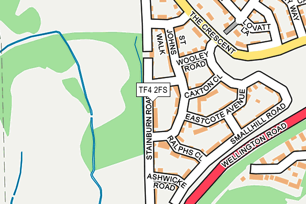 TF4 2FS map - OS OpenMap – Local (Ordnance Survey)