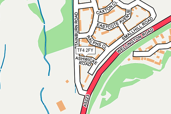 TF4 2FY map - OS OpenMap – Local (Ordnance Survey)