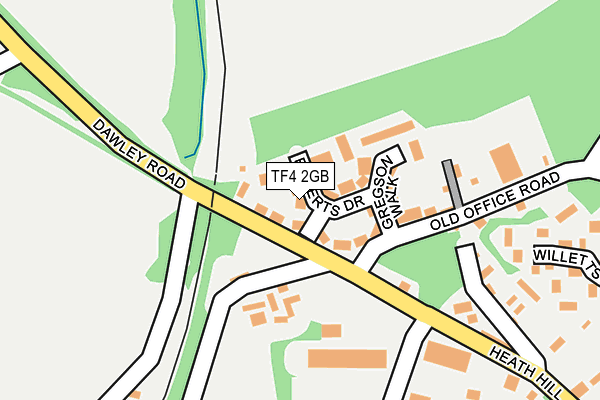 TF4 2GB map - OS OpenMap – Local (Ordnance Survey)