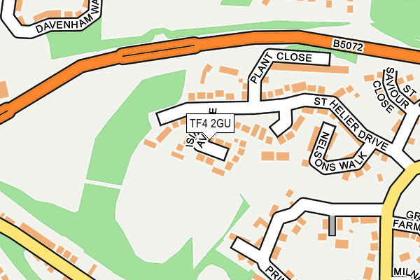 TF4 2GU map - OS OpenMap – Local (Ordnance Survey)