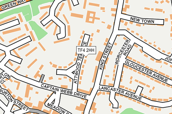 TF4 2HH map - OS OpenMap – Local (Ordnance Survey)